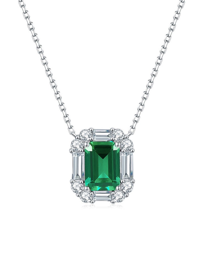 QUAINT 1.5-Carat Lab-Grown Emerald Pendant - Image 1